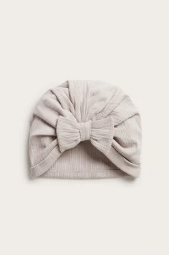 Baby & kids' purple ribbed turban hat