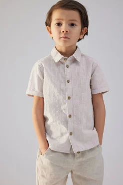 Baby & kids' purple short-sleeved shirt