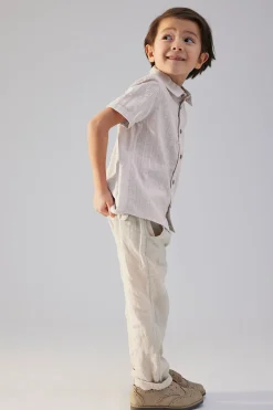Baby & kids' purple short-sleeved shirt