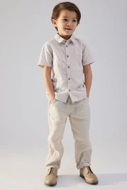 Baby & kids' purple short-sleeved shirt