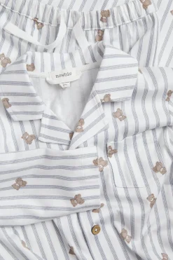 Baby & kids' striped teddy bear pyjamas
