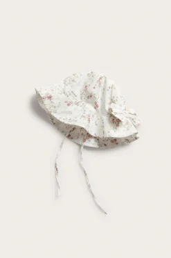 Baby & kids white floral sun hat
