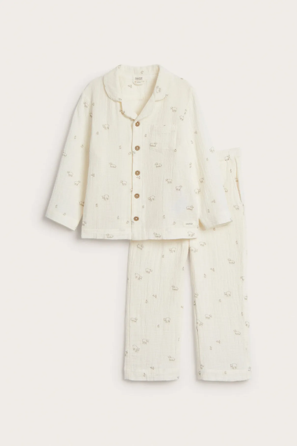 Baby & kids' white lamb pyjamas