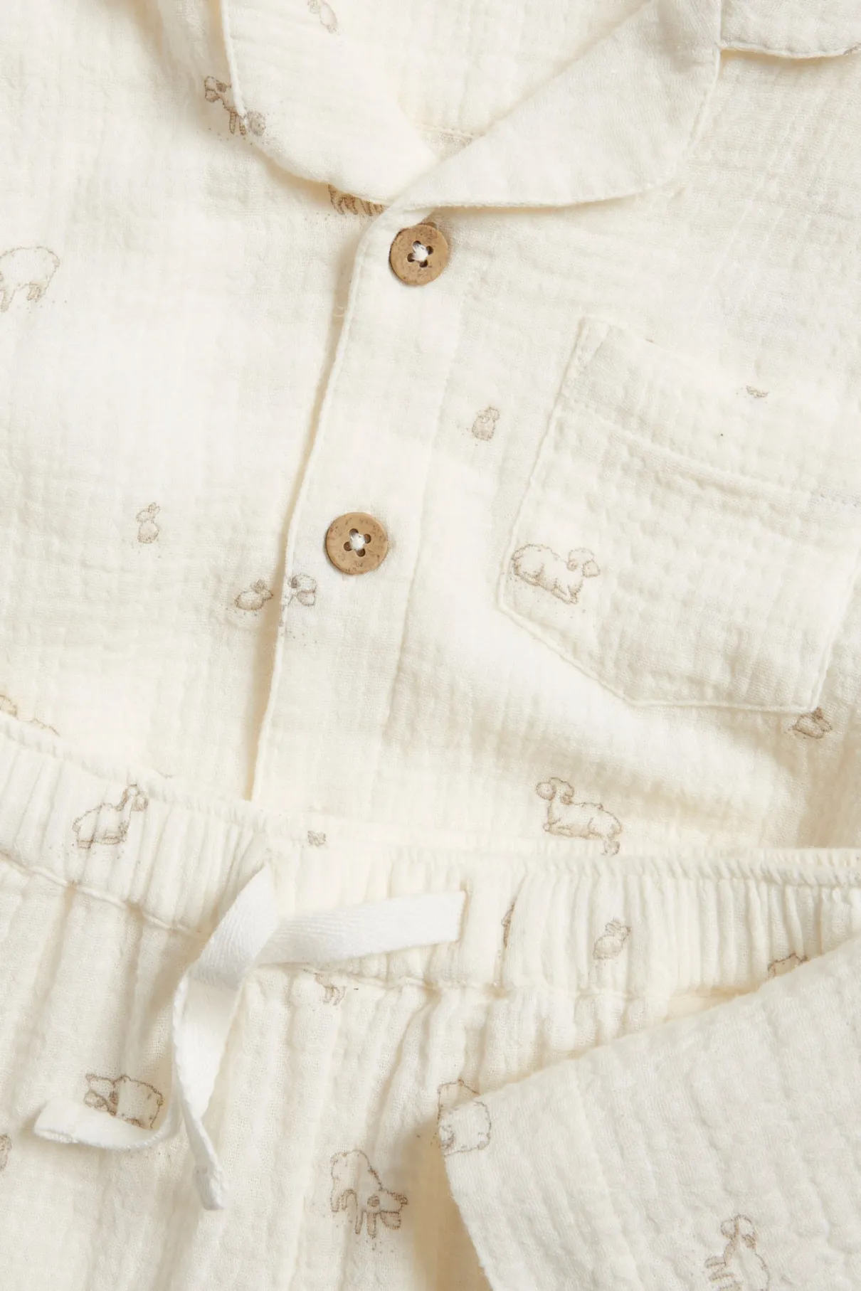 Baby & kids' white lamb pyjamas