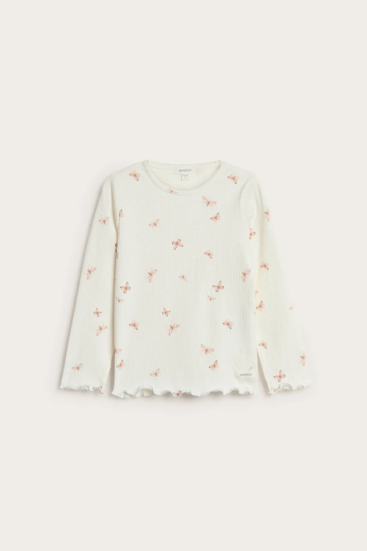 Baby & kids white top with butterfly print
