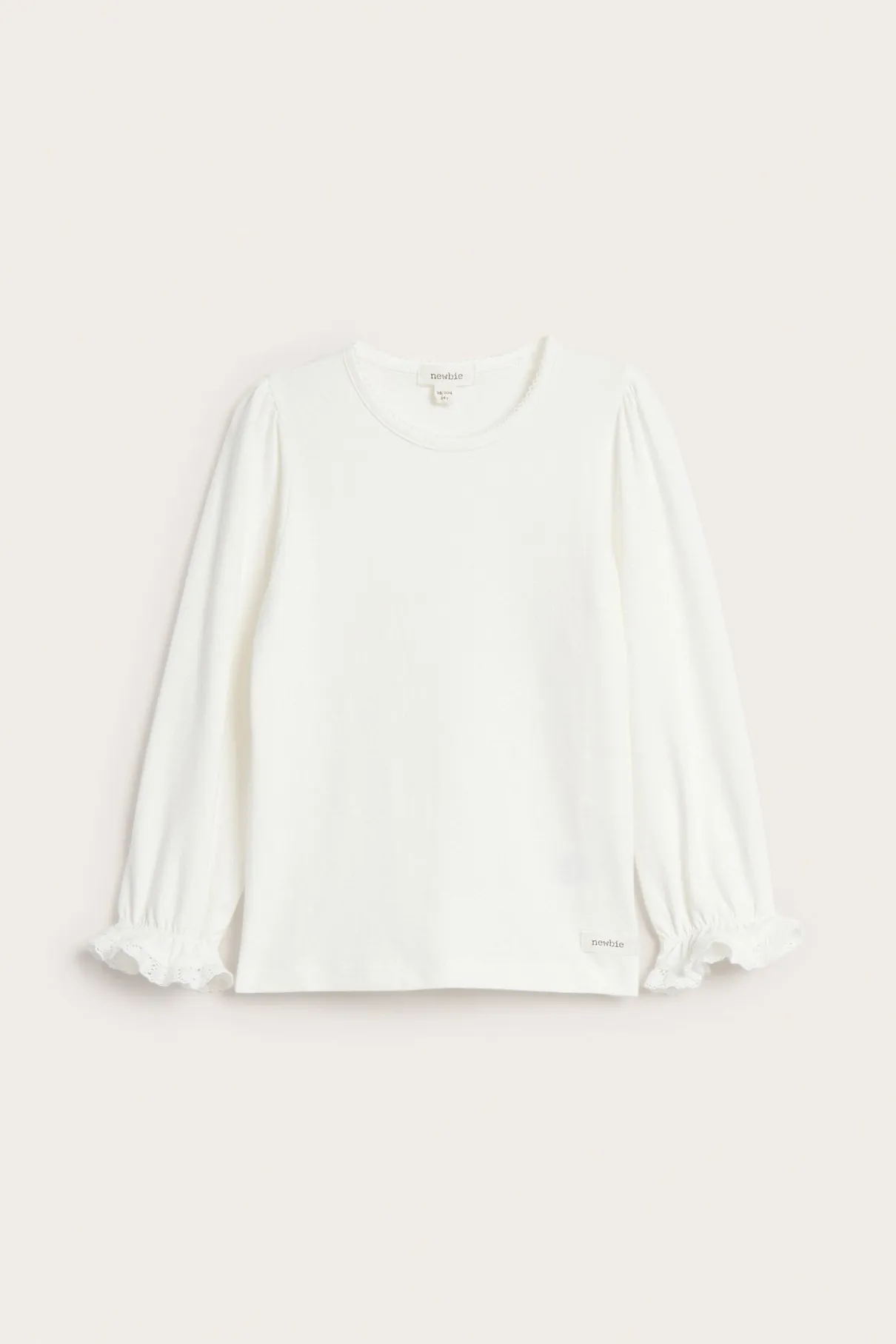 Baby & kids' white top with lace trim