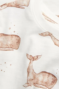 Baby & Kids white whale‑print t‑shirt