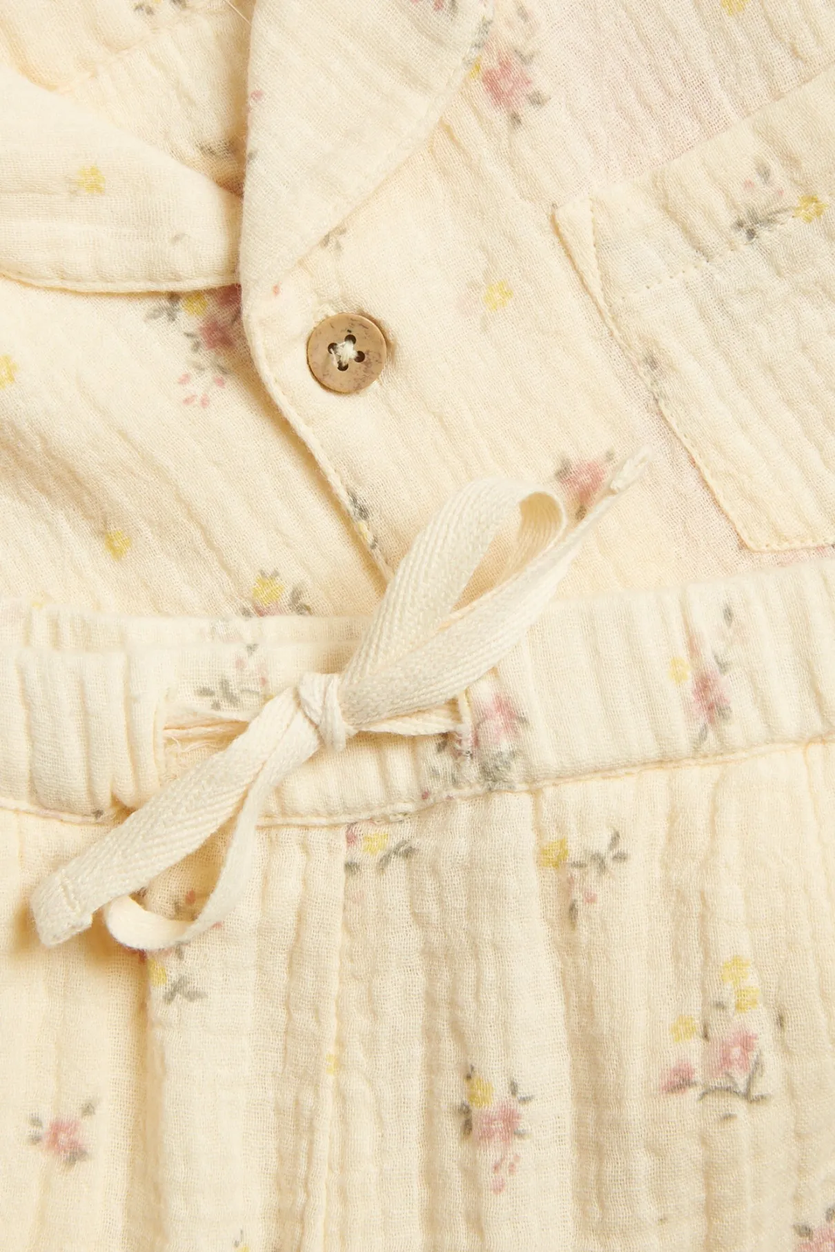 Baby & kids' yellow floral pyjamas