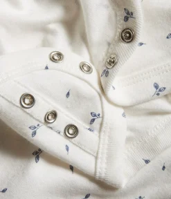 Baby leaf patterned bodysuit