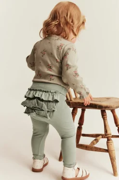 Baby leggings with frills