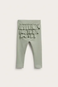 Baby leggings with frills
