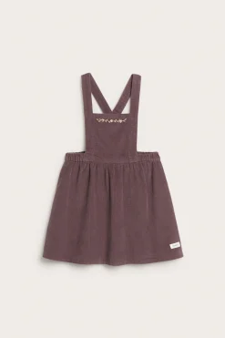 Baby lilac corduroy pinafore dress