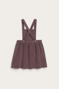 Baby lilac corduroy pinafore dress