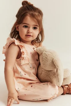 Baby patterned sleeveless romper