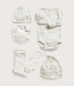 Baby 5-piece animal print gift set
