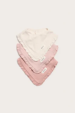 Baby pink bibs 3-pack