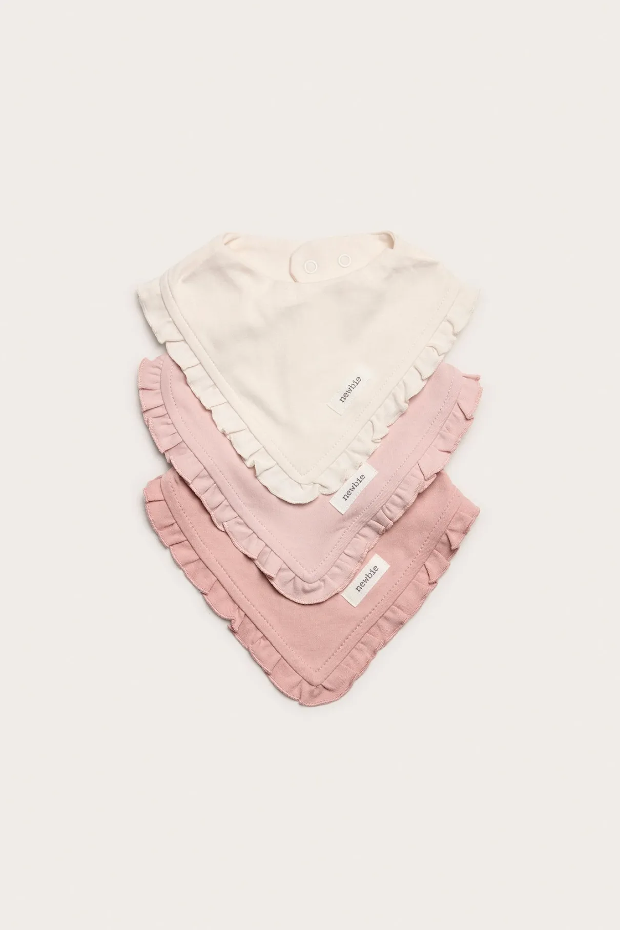 Baby pink bibs 3-pack