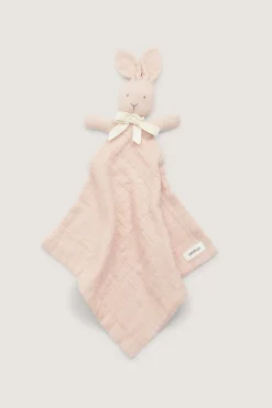 Baby pink bunny blanket