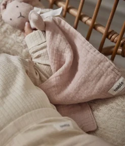Baby pink bunny blanket