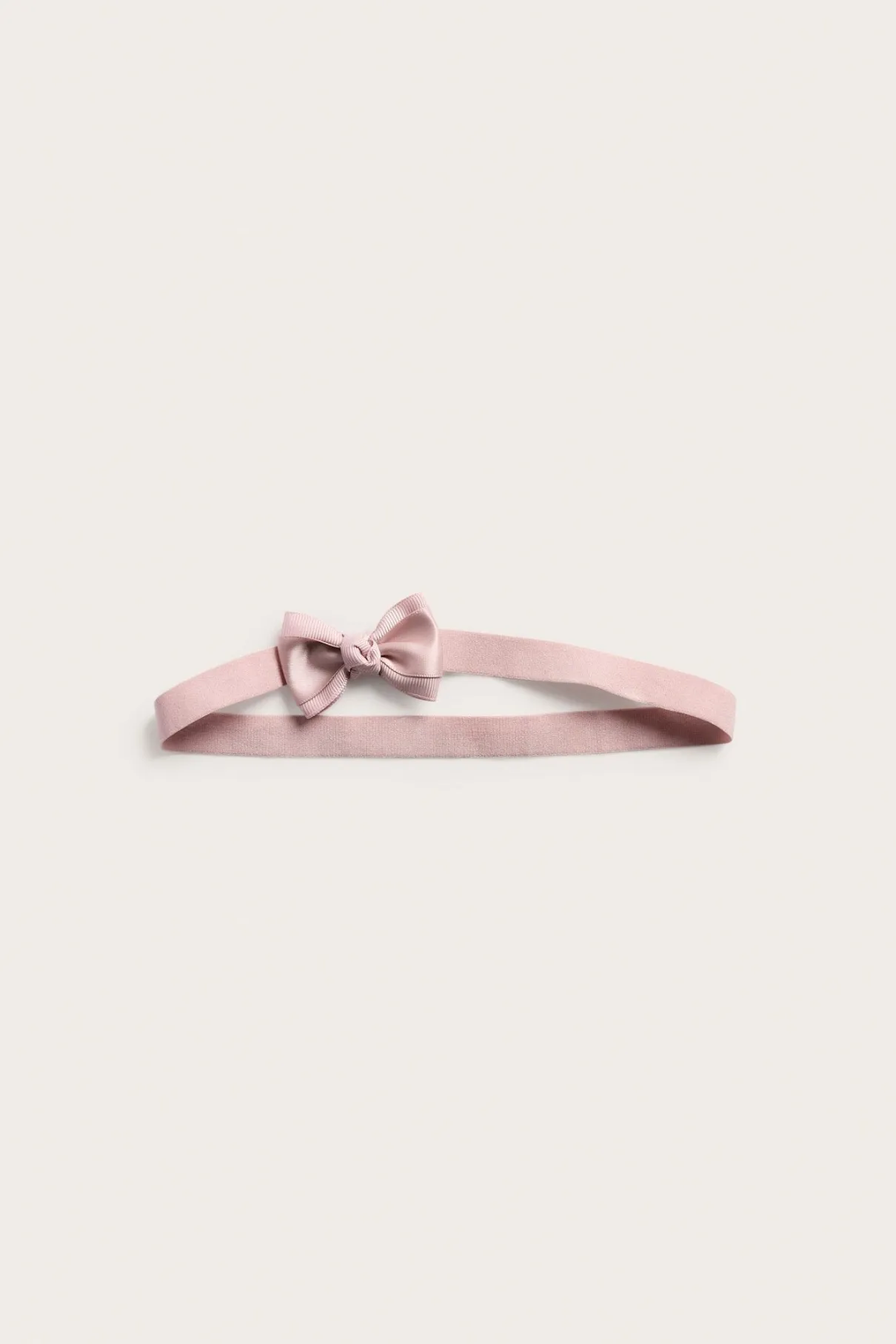 Baby pink hairband with satin bow