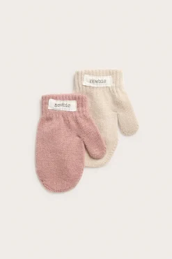 Baby pink mittens 2-pack