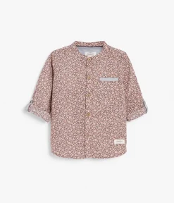 Baby purple floral print shirt