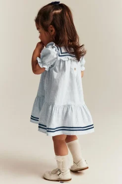 Baby short-sleeve striped dress