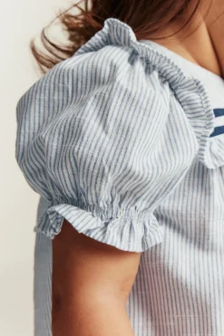 Baby short-sleeve striped dress