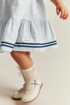 Baby short-sleeve striped dress