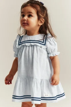 Baby short-sleeve striped dress