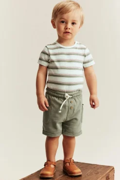 Baby striped slub tricot bodysuit