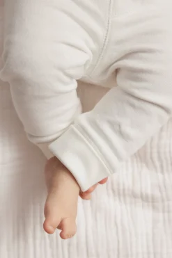 Baby white basic leggings