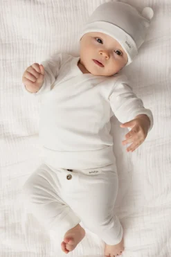 Baby white basic leggings