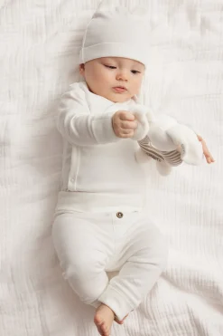 Baby white basic leggings