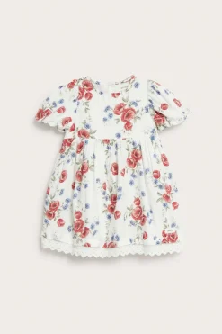 Baby white floral dress