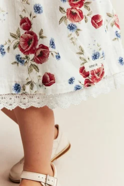 Baby white floral dress