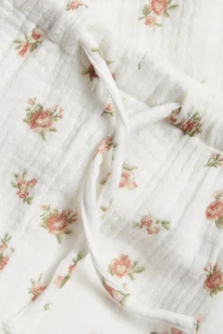 Baby white floral trousers