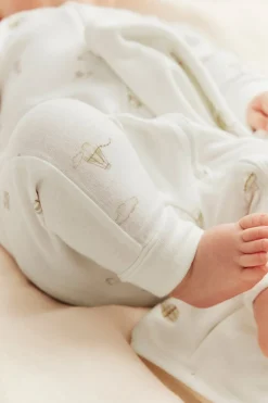 Baby white hot-air balloon pyjamas