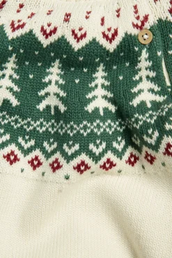 Baby white knitted Christmas jumper