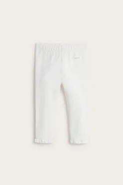 Baby white lace leggings