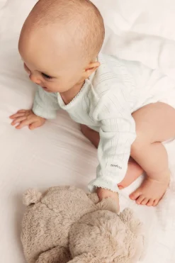 Baby white pointelle bodysuit