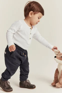 Baby white ribbed basic bodysuit