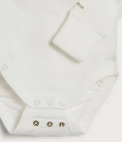 Baby white wrap bodysuit