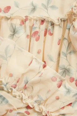 Baby wild strawberry chiffon dress
