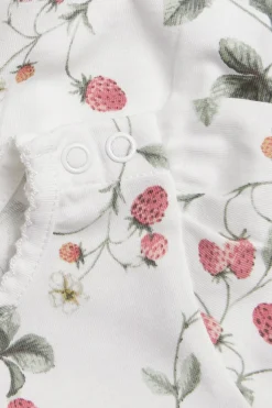 Baby wild strawberry peplum top
