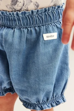 Baby woven denim shorts