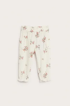 Baby woven floral pants