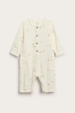 Baby woven muslin jumpsuit