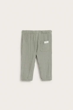 Baby woven muslin trousers