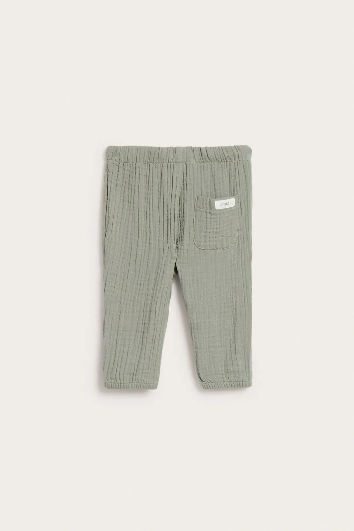 Baby woven muslin trousers